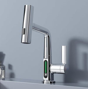 LED Temperature-Display Water Faucet